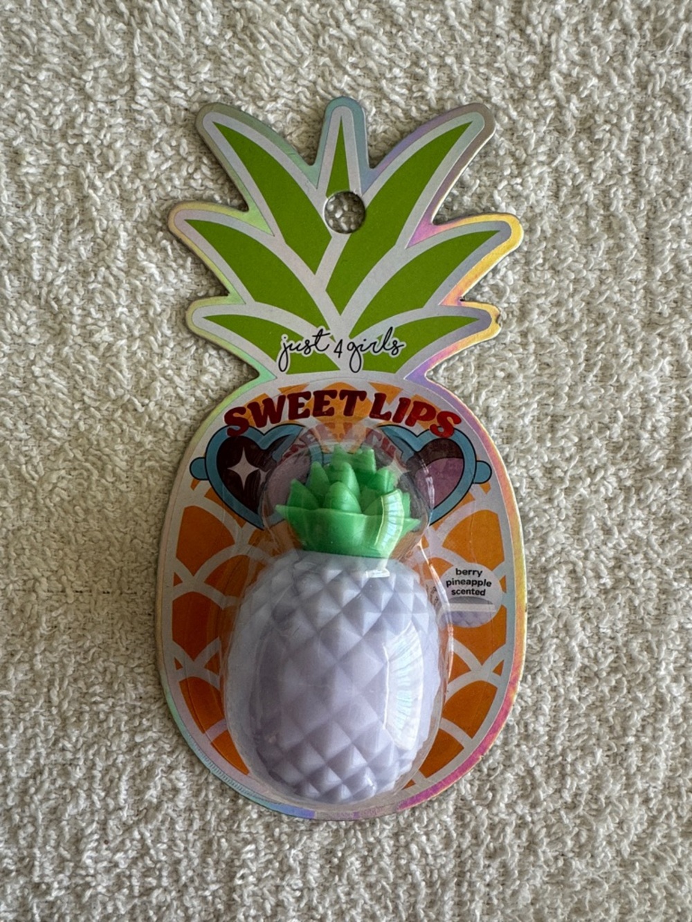 Dollar Tree Just 4 Girls Sweet Lips Pineapple Lip Balm